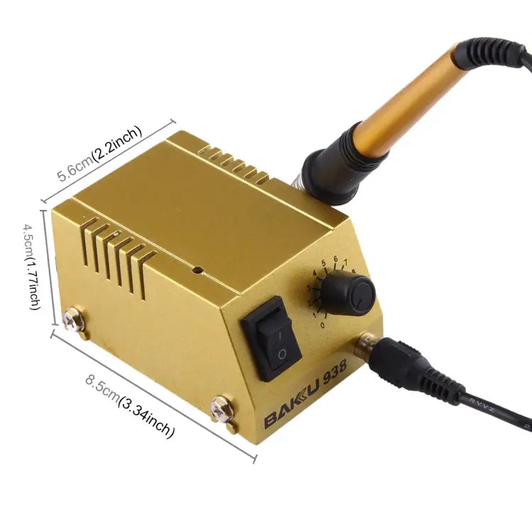 BAKU BK-938 AC 220V 1-18W Mini Thermostatic Soldering Station Electric Iron EU Plug (Random Color Delivery) BK-938