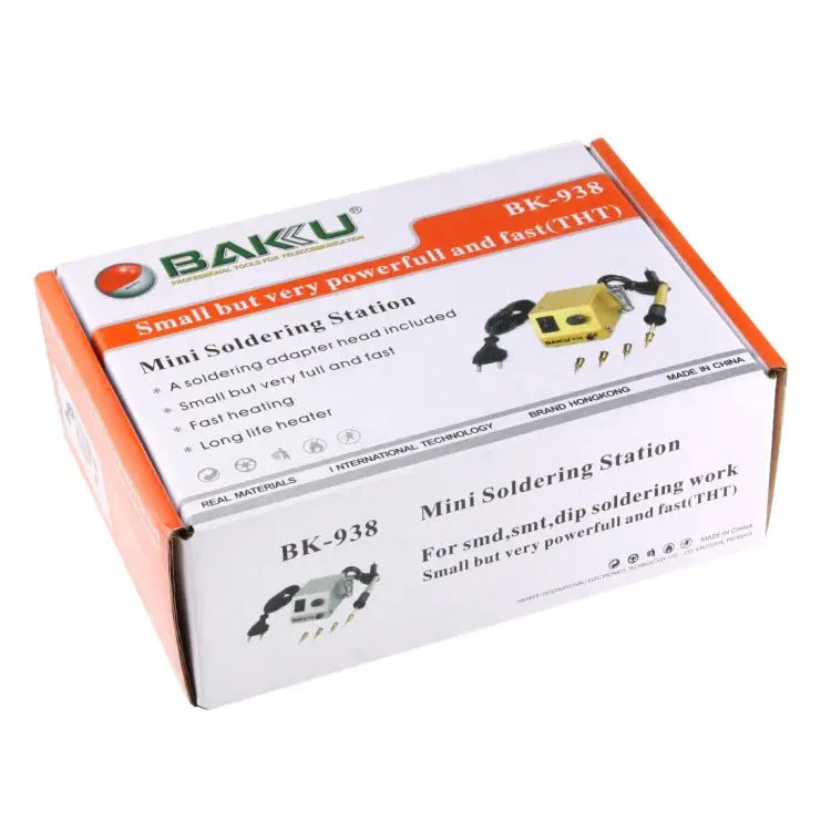 BAKU BK-938 AC 220V 1-18W Mini Thermostatic Soldering Station Electric Iron EU Plug (Random Color Delivery) BK-938