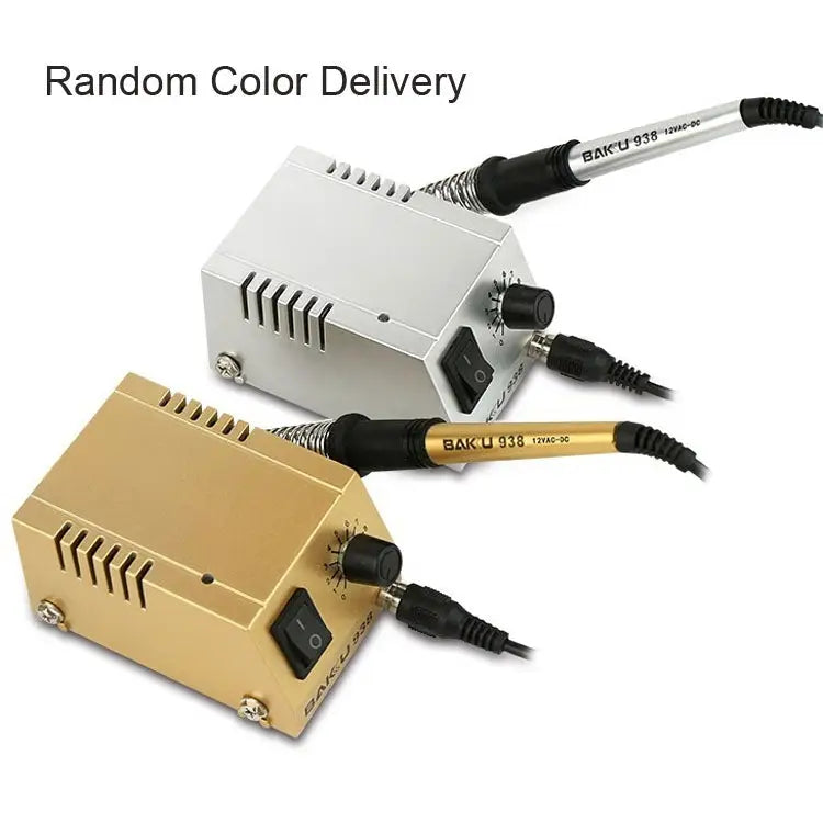 BAKU BK-938 AC 220V 1-18W Mini Thermostatic Soldering Station Electric Iron EU Plug (Random Color Delivery) BK-938