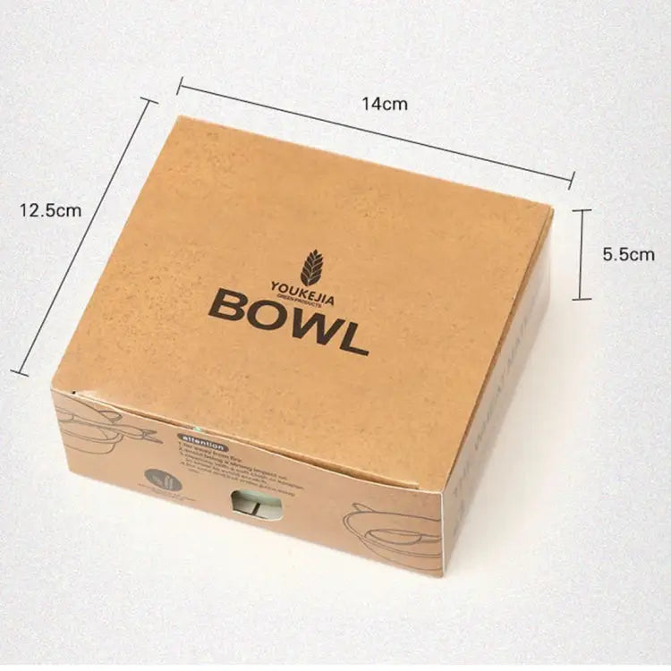 Balcherlam Baby Wheat Stalk Materials Bowls + Spoon Kit Random Color Delivery Bowls + Spoon Kit - Bowls + Spoon Kit