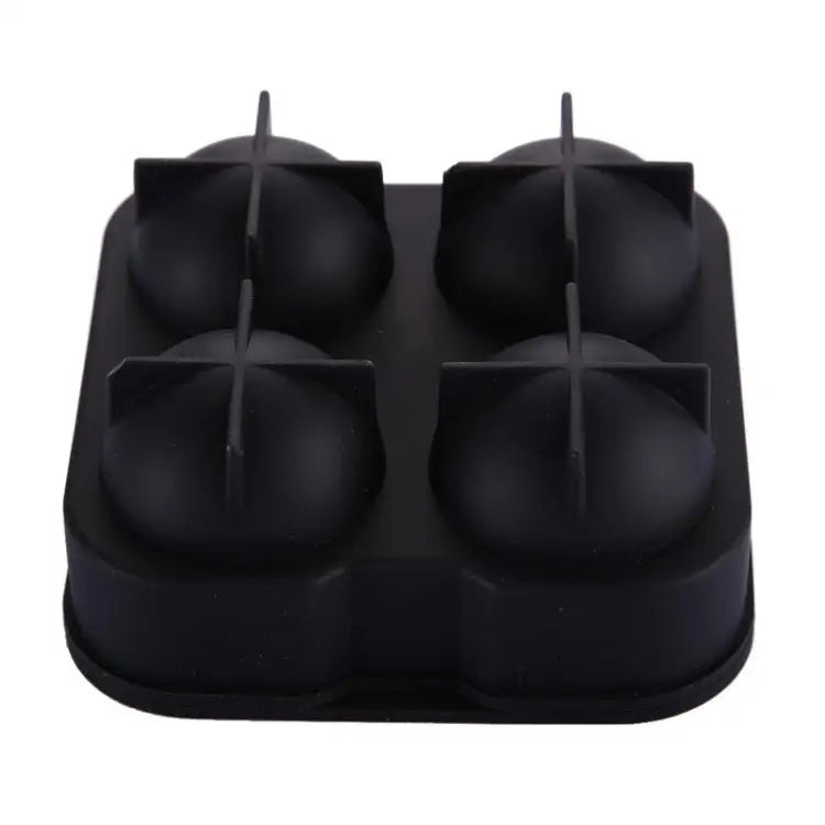 Ball Shape 4-Grid Silicone Ice Cube Mold Ball Shape - Ball Shape
