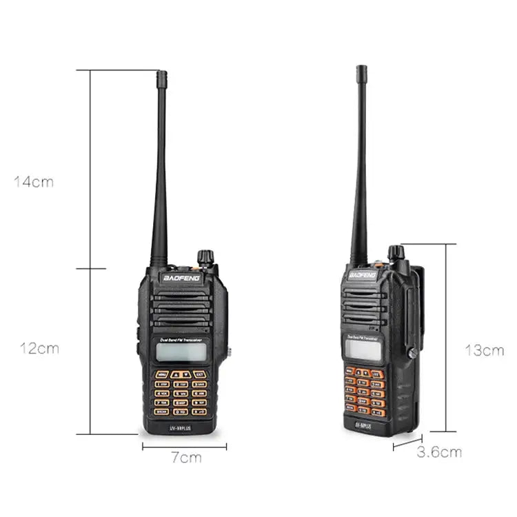 BaoFeng BF-UV9R Plus 10W Waterproof Dual Band Radio Handheld Antenna Walkie Talkie US Plug BF-UV9Rplus US Plug