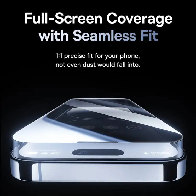 Baseus Sapphire Series Dustproof Peep-proof Tempered Glass Film For iPhone 15 Pro Max For iPhone 15 Pro For iPhone 15
