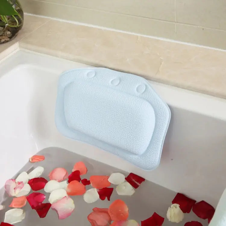 Bathroom Supplies Bathtub Pillow Bath Bathtub Headrest Suction Cup Waterproof Bath Pillows,Random Color Delivery,Size: