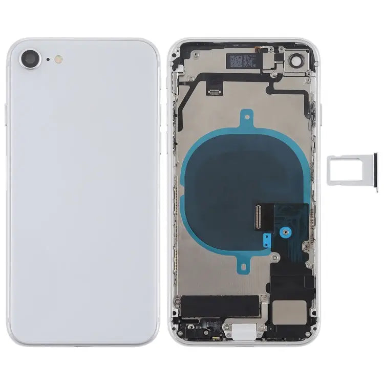 Battery Back Cover Assembly with Side Keys & Vibrator & Speaker Ringer Buzzer & Power Button + Volume Button Flex Cable