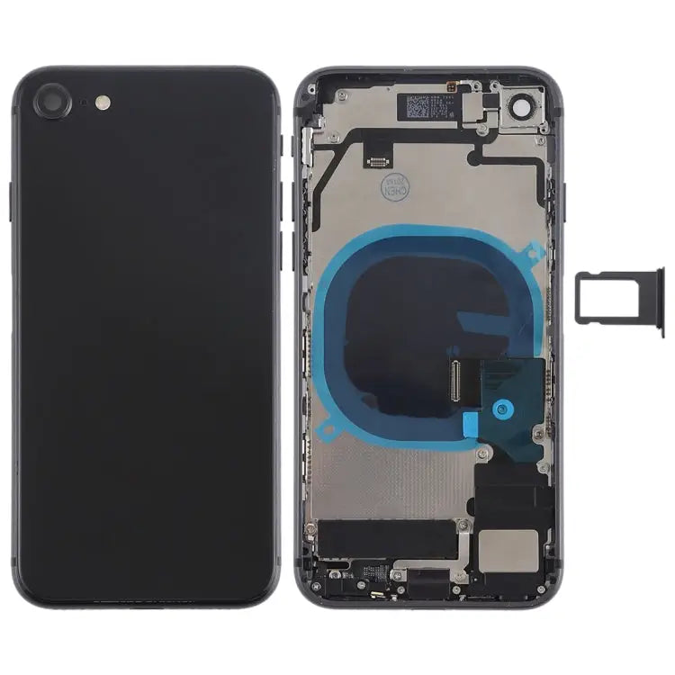 Battery Back Cover Assembly with Side Keys & Vibrator & Speaker Ringer Buzzer & Power Button + Volume Button Flex Cable