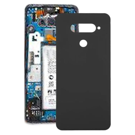 Battery Back Cover for LG Q70 3 cameras (South Korea) For LG Q70 - For LG Q70 / Black