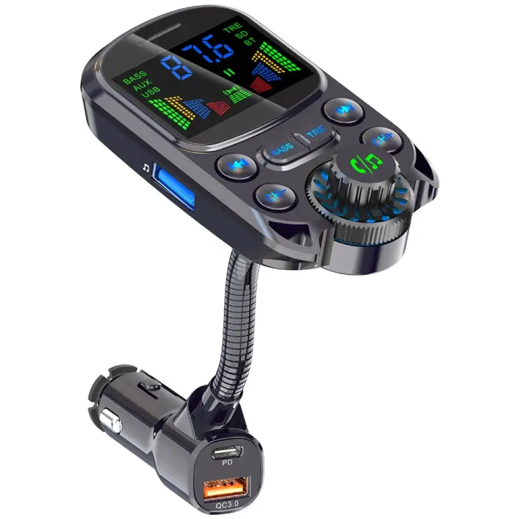 BC86 Colorful Screen Car Bluetooth 5.3 FM Transmitter MP3 Player BC86 - BC86