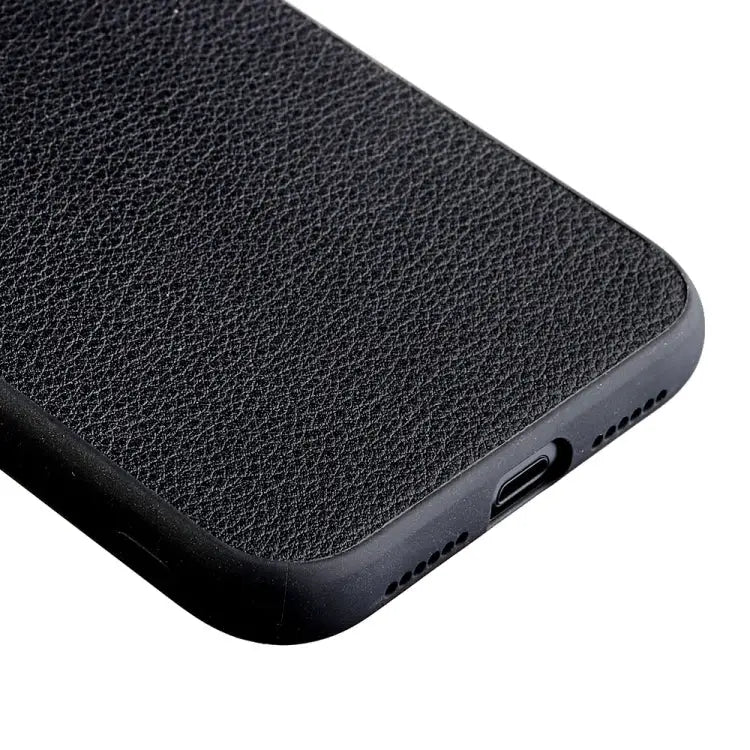Bead Texture Genuine Leather Protective Case For iPhone 11 For iPhone 11 Pro For iPhone 11 Pro Max For iPhone 12 mini