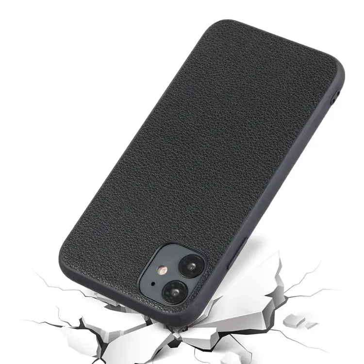 Bead Texture Genuine Leather Protective Case For iPhone 11 For iPhone 11 Pro For iPhone 11 Pro Max For iPhone 12 mini
