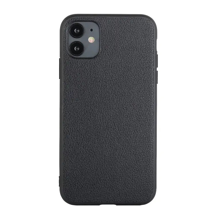 Bead Texture Genuine Leather Protective Case For iPhone 11 For iPhone 11 Pro For iPhone 11 Pro Max For iPhone 12 mini