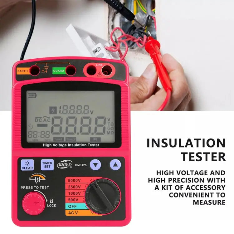 BENETECH GM3125 High Voltage Insulation Tester Resistance Tester GM3125 - GM3125
