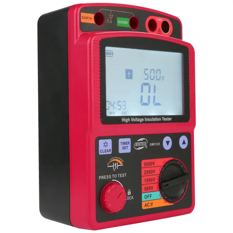 BENETECH GM3125 High Voltage Insulation Tester Resistance Tester GM3125 - GM3125