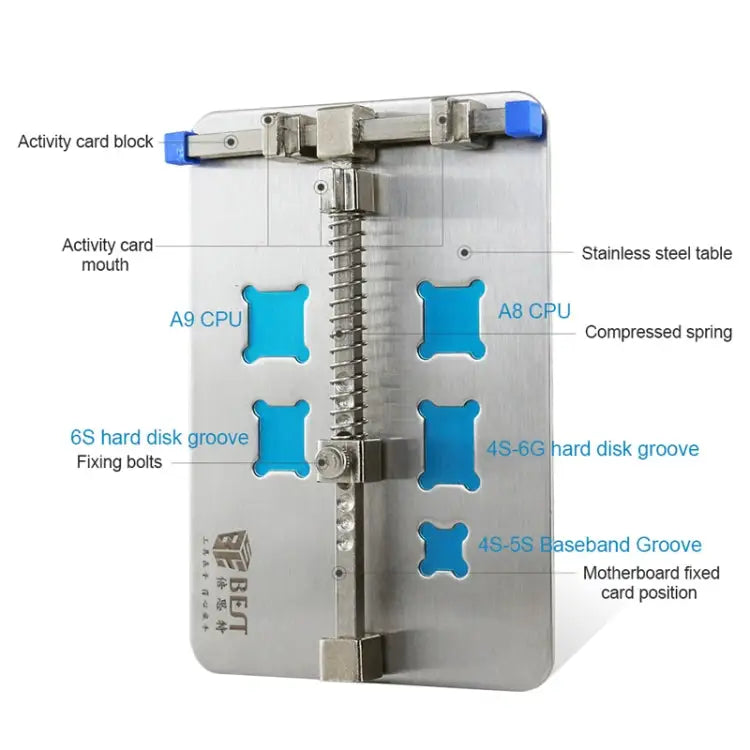 BEST- 001D Stainless Steel Circuit Board Soldering Desoldering PCB Repair Holder Fixtures Mobile Phone Repairing Tool