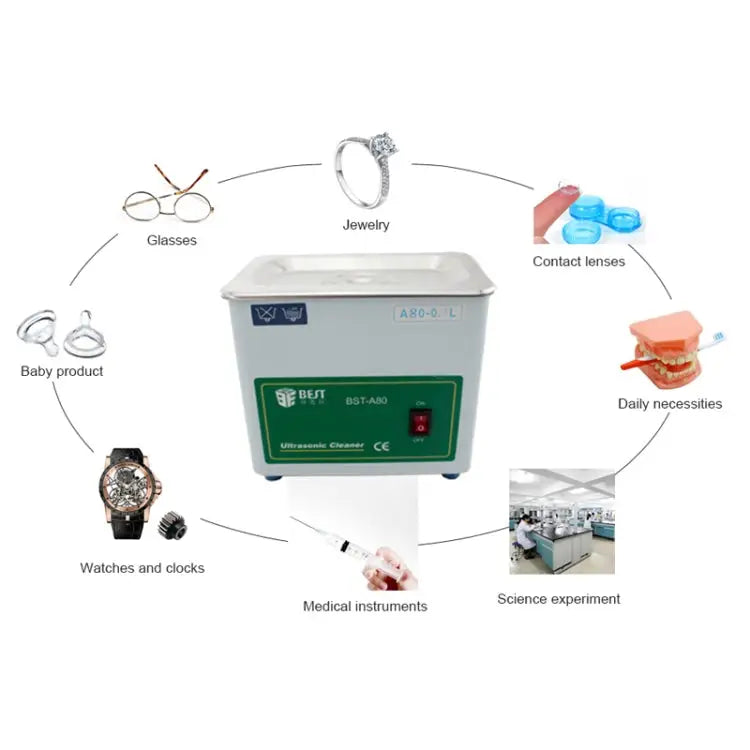 BEST-A80 0.7L Ultrasonic Washing Machine (Voltage 220V) - BEST-A80 0.7L