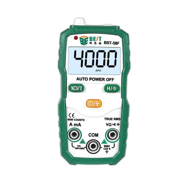 BEST BST-58F Full Automatic Range Multimeter Without Shift Intelligent Identification Digital Multimeter Household Mini