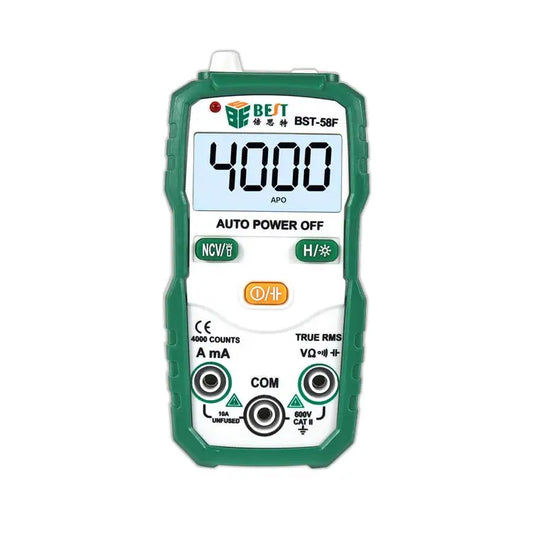 BEST BST-58F Full Automatic Range Multimeter Without Shift Intelligent Identification Digital Multimeter Household Mini
