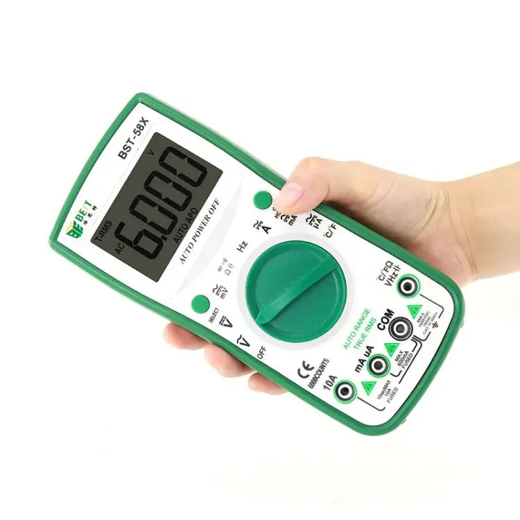 BEST BST-58X Multi-function Digital Multimeter Automatic Range Four Position Semi Backlight Display Intelligent Anti