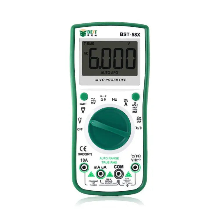BEST BST-58X Multi-function Digital Multimeter Automatic Range Four Position Semi Backlight Display Intelligent Anti