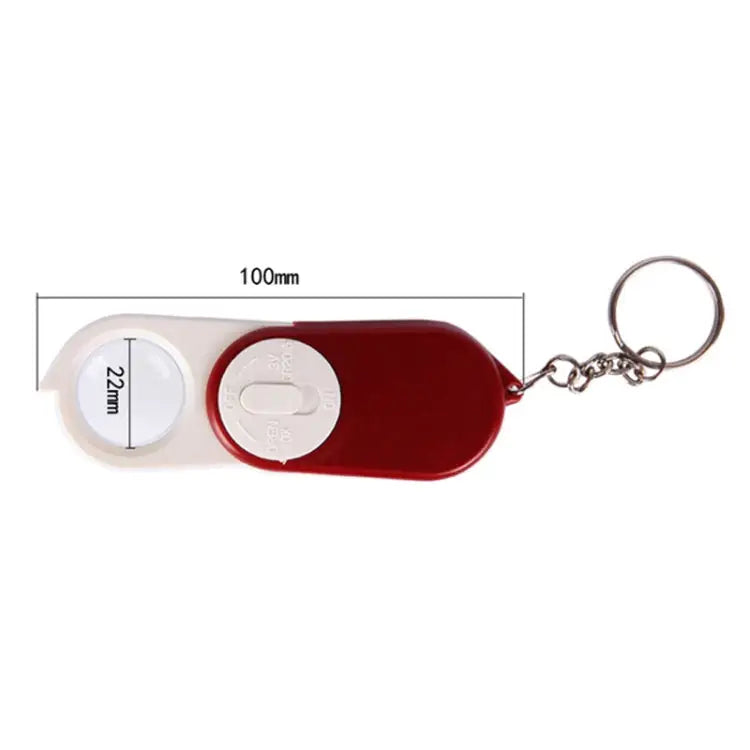 BEST BST-J106 10X Pocket Magnifier with LED Light Random Color Delivery - J106 Magnifier