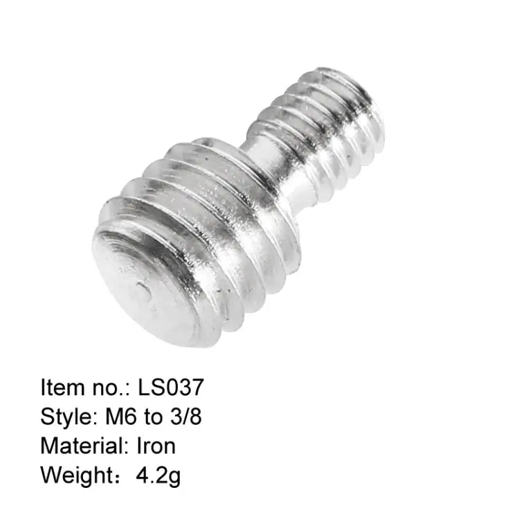 BEXIN LS037 2 PCS M6 to 3/8 inch Conversion Screws Adapter Camera Screws LS037 - LS037