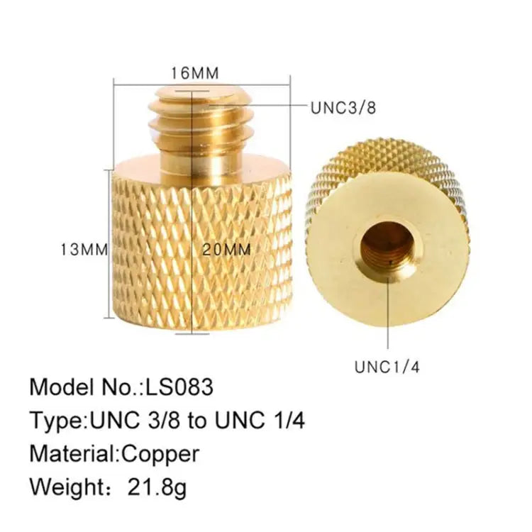 BEXIN LS083 2 PCS 1/4 inch Female Thread to 3/8 inch Male Conversion Screws LS083 - LS083