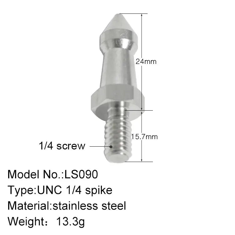 BEXIN LS090 2PCS Stainless Steel 1/4 inch Feet Screws For SLR Tripod LS090 - LS090
