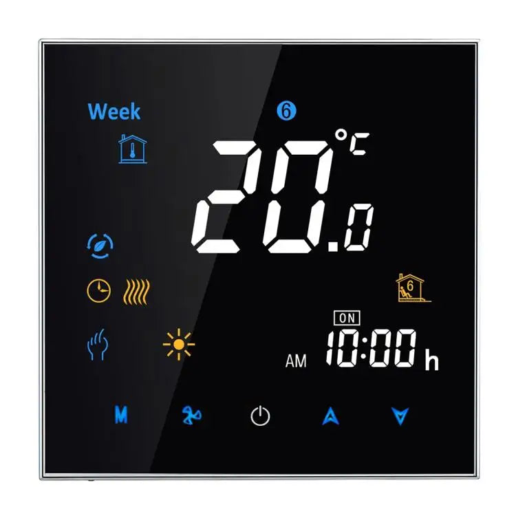 BHT-3001 16A Load Electronic Heating Type LCD Digital Heating Room Thermostat with Sensor Display Clock / Temperature
