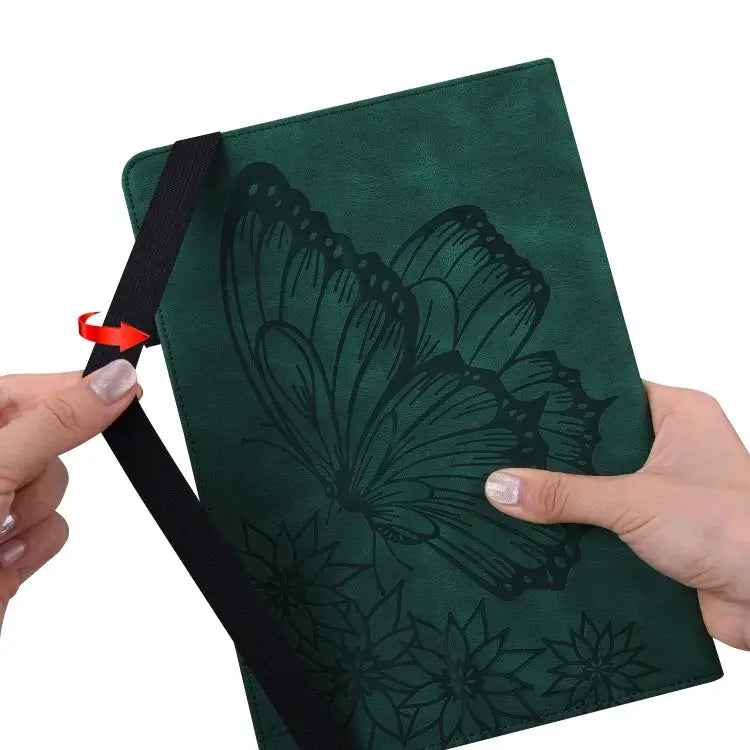 Big Butterfly Embossed Smart Leather Tablet Case For iPad Pro 11 2022 / 2021&2020 / Air 2020 / 11 2024 - Apple