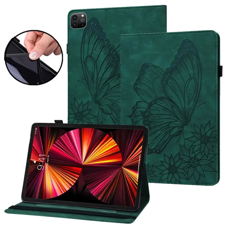 Big Butterfly Embossed Smart Leather Tablet Case For iPad Pro 11 2022 / 2021&2020 / Air 2020 / 11 2024 - For iPad Pro
