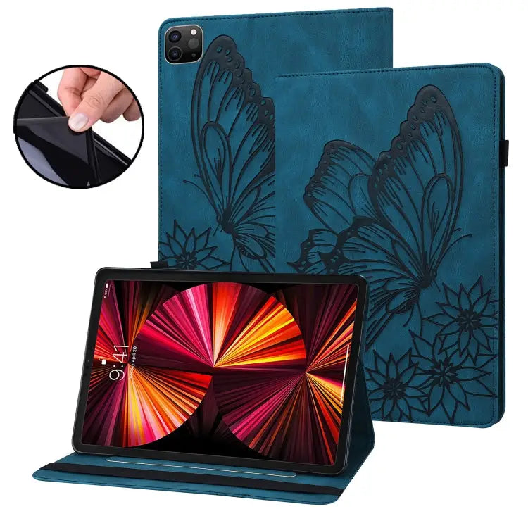 Big Butterfly Embossed Smart Leather Tablet Case For iPad Pro 11 2022 / 2021&2020 / Air 2020 / 11 2024 - For iPad Pro