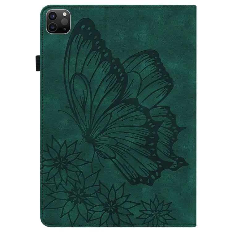 Big Butterfly Embossed Smart Leather Tablet Case For iPad Pro 11 2022 / 2021&2020 / Air 2020 / 11 2024 - Apple