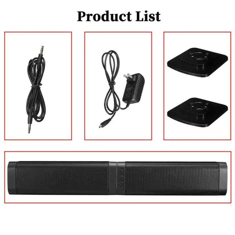 BKS-33 5.0 TV Home Wireless Soundbar Support TF Removable and Splice 3D Stereo Effect