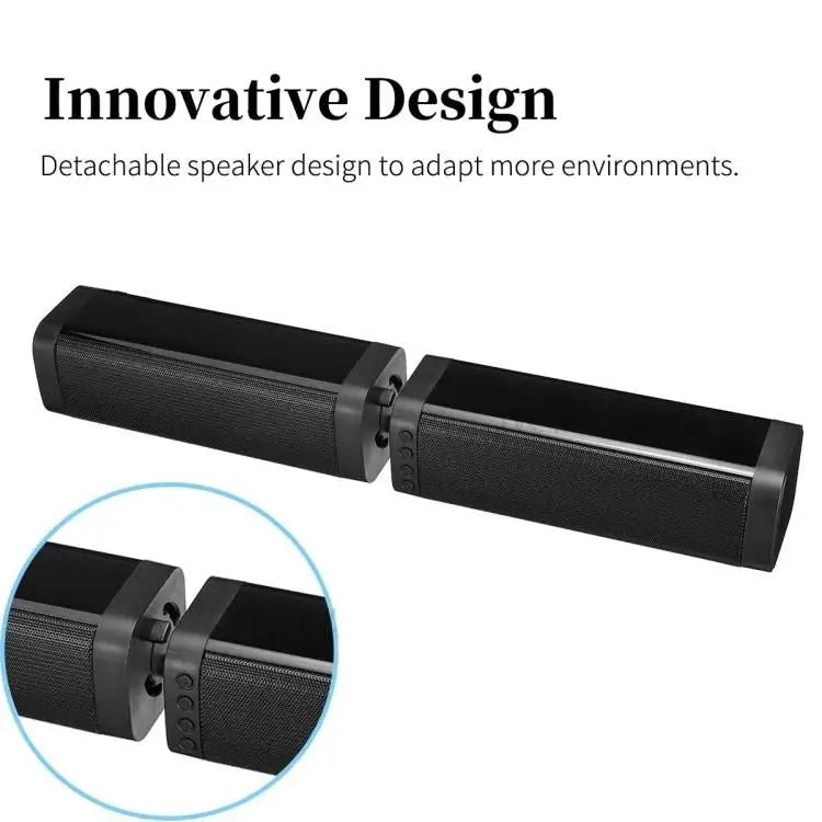 BKS-33 5.0 TV Home Wireless Soundbar Support TF Removable and Splice 3D Stereo Effect