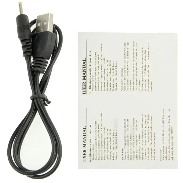 Bluetooth 2.1 Stereo Transmitter for iPhone Samsung HTC Sony Google Huawei Xiaomi and other Smartphones Function Range: