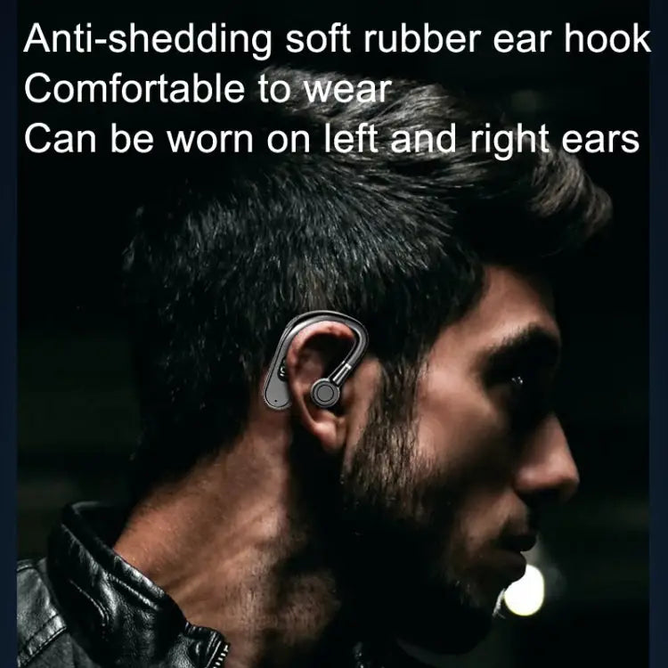 Bluetooth Business Hanging Ear Digital Display LED Sports Driving Headset - X5 Standard
