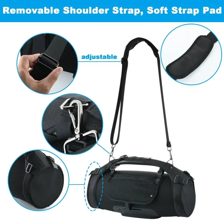 Bluetooth Speaker Single Shoulder Strap Case + Phone Bag Set For JBL Boombox 1/2 Case + Phone Bag Black - Case + Phone