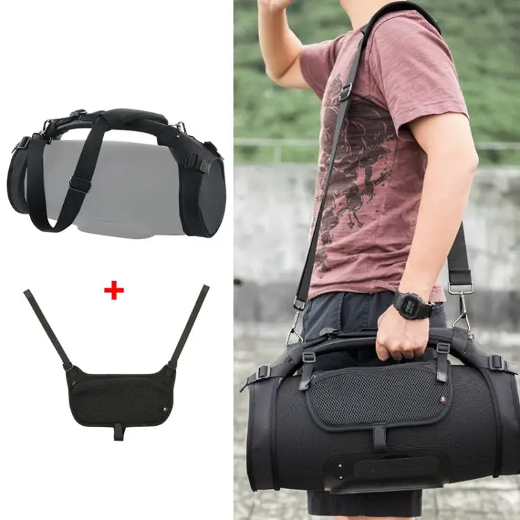 Bluetooth Speaker Single Shoulder Strap Case + Phone Bag Set For JBL Boombox 1/2 Case + Phone Bag Black - Case + Phone