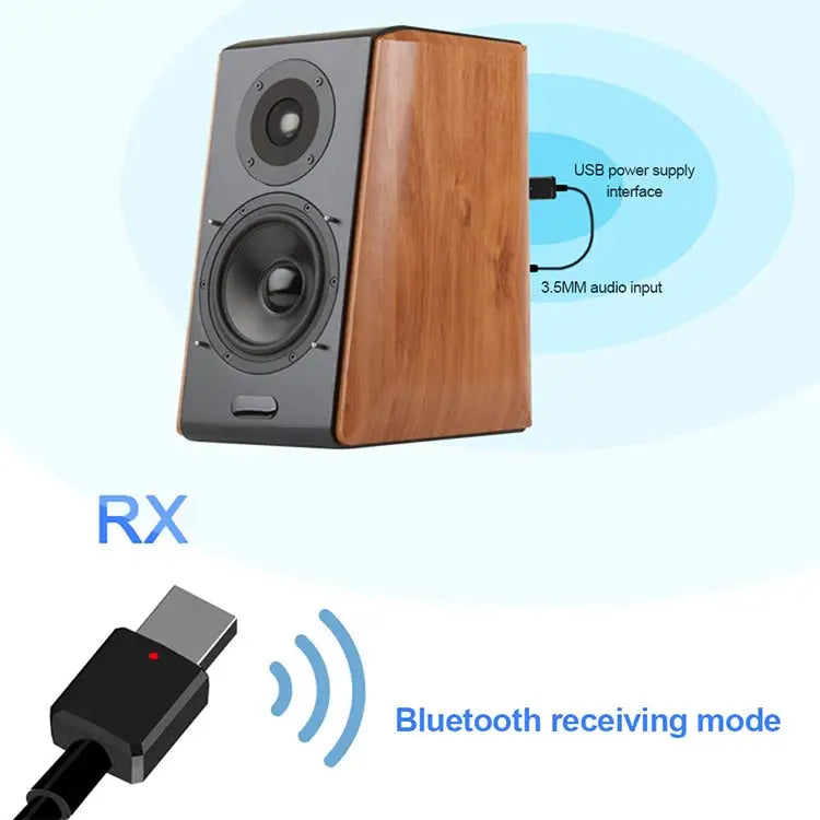Bluetooth5.0 Audio Receiver USB Bluetooth Adapter Bluetooth Transmitter Support Win8/10 ZF169 - ZF169