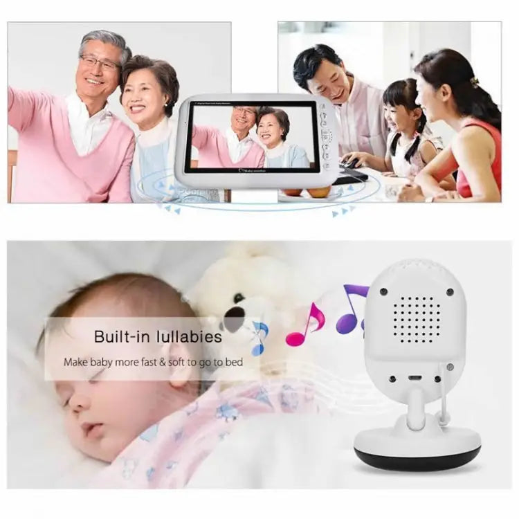 BM-SP820 2.4 inch LCD 2.4GHz Wireless Surveillance Camera Baby Monitor with 7-IR LED Night Vision Two Way Voice Talk