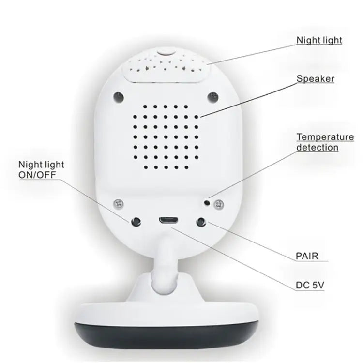 BM-SP820 2.4 inch LCD 2.4GHz Wireless Surveillance Camera Baby Monitor with 7-IR LED Night Vision Two Way Voice Talk