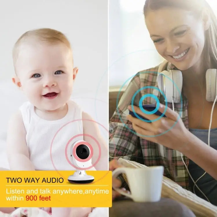 BM-SP820 2.4 inch LCD 2.4GHz Wireless Surveillance Camera Baby Monitor with 7-IR LED Night Vision Two Way Voice Talk