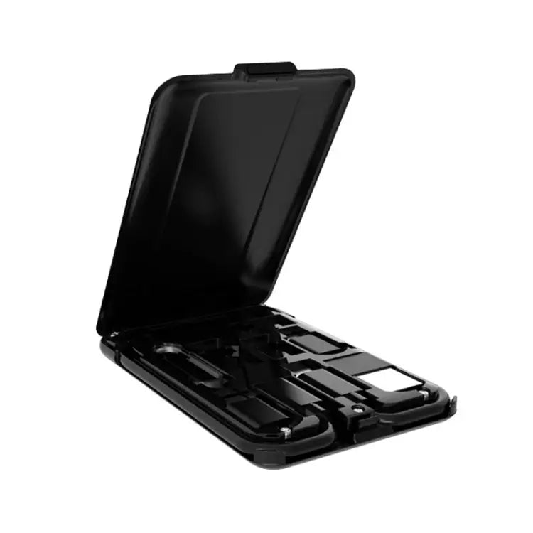 BM3016C 15W Wireless Charger Data Cable Organizer With Adapter Folding Phone Stand BM3016C Black - BM3016C Black