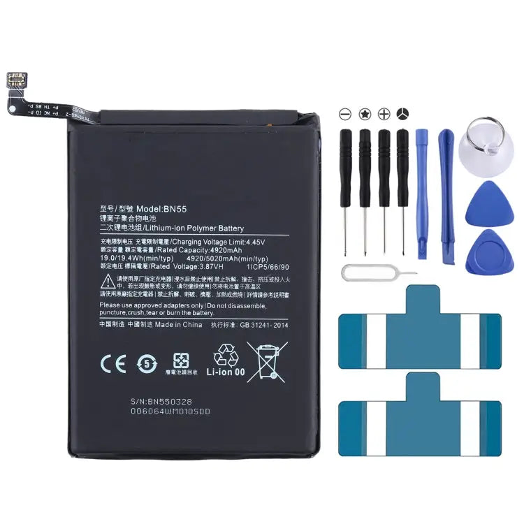 BN55 Li-ion Polymer Battery for Xiaomi Redmi Note 9S/Redmi Note 9 Pro Max/Redmi Note 9 Pro India For Xiaomi Redmi Note