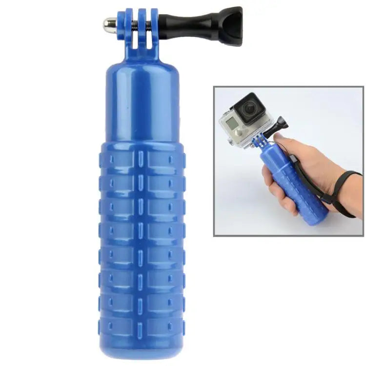Bobber Floating Hand Grip Handheld Mount with Wrist Strap + Screw for GoPro Insta360 DJI and Other Action Cameras - Blue