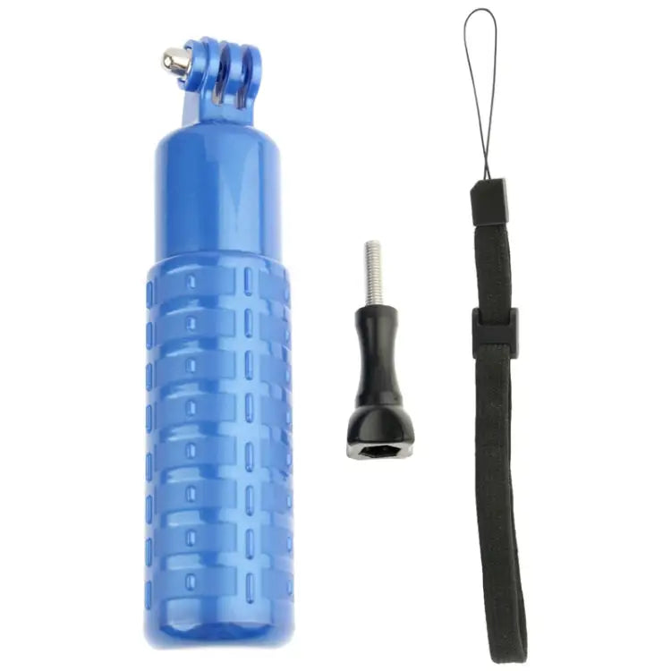 Bobber Floating Hand Grip Handheld Mount with Wrist Strap + Screw for GoPro Insta360 DJI and Other Action Cameras - Blue