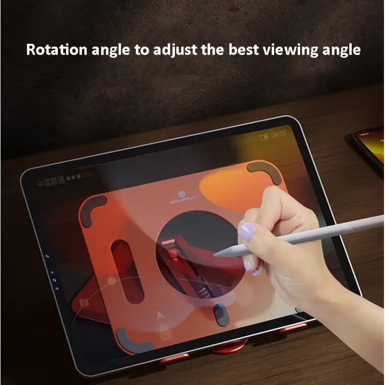 Boneruy L04mini 360 Degree Rotating Aluminum Alloy Tablet Laptop Holder L04mini - L04mini / Silver