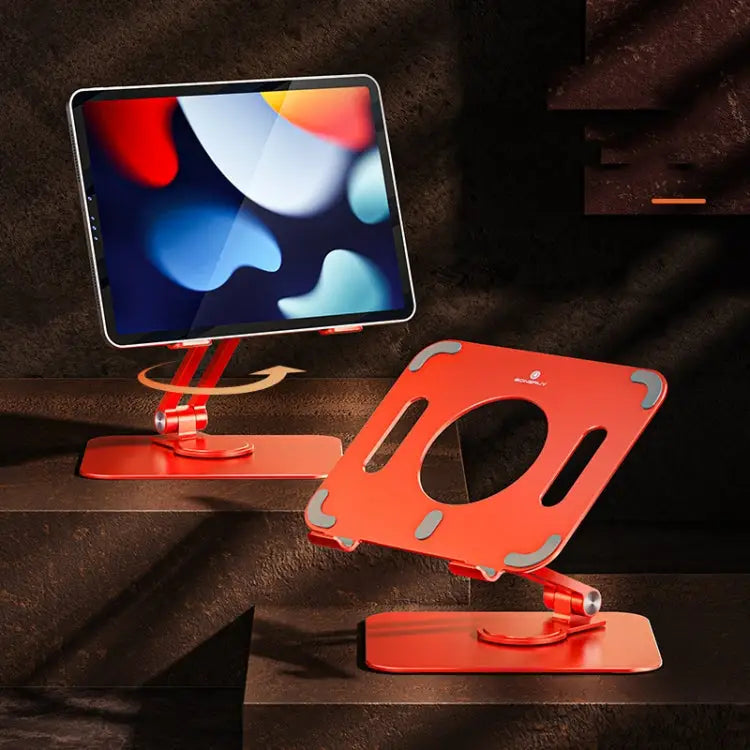 Boneruy L04mini 360 Degree Rotating Aluminum Alloy Tablet Laptop Holder L04mini - L04mini / Silver