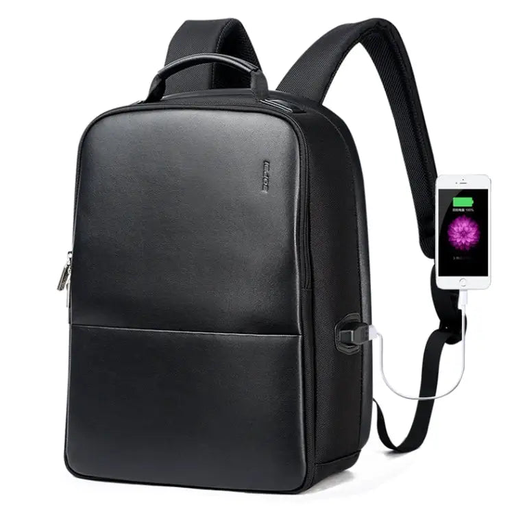 Bopai 751-006431 Business Waterproof Anti-theft Large Capacity Double Shoulder Bag,with USB Charging Port Size: