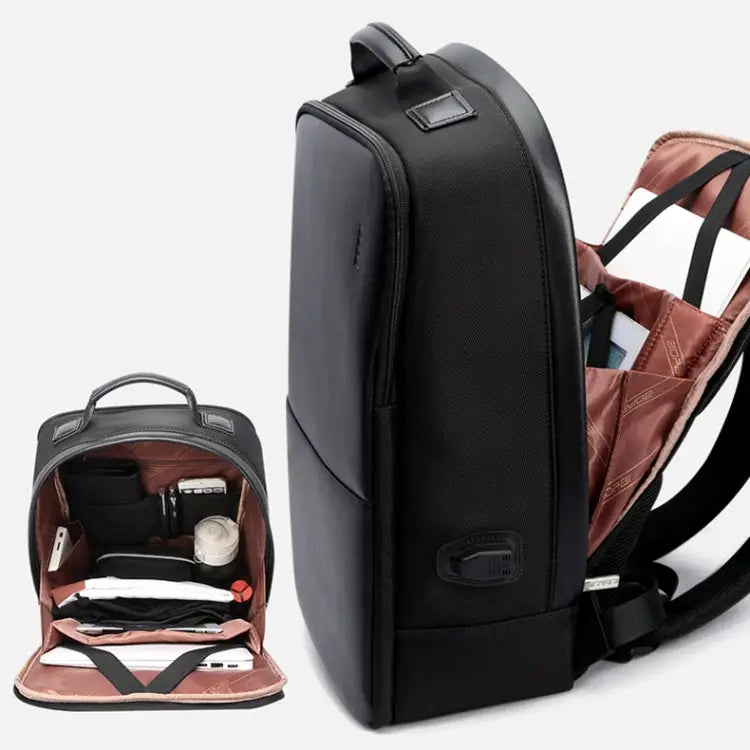Bopai 751-006431 Business Waterproof Anti-theft Large Capacity Double Shoulder Bag,with USB Charging Port Size: